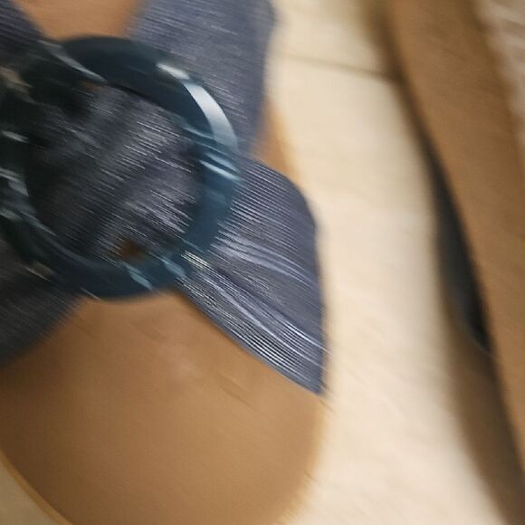 Skechers Blue  Slide Sandals with O-Ring Detail - Picture 6 of 6